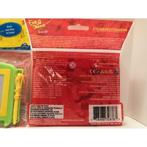Spin Master Etch A Sketch Doodle Lot of 4 Red Green Blue Pink AA - Picture 5 of 5